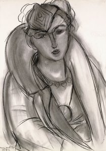 Lydia (Studie voor portret in blauwe jas) door Henri Matisse