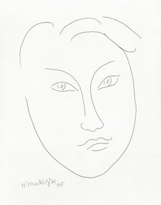 Masker van een jonge jongen door Henri Matisse