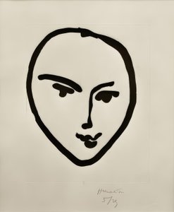 Nadia. Lachend masker door Henri Matisse
