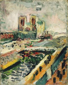 Notre-Dame, ca.1900 (olieverf op doek) door Henri Matisse