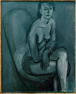 Grijs naakt met armband door Henri Matisse