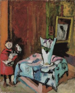 Steen op een houten paard door Henri Matisse