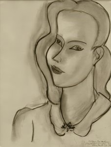 Portret van een vrouw door Henri Matisse
