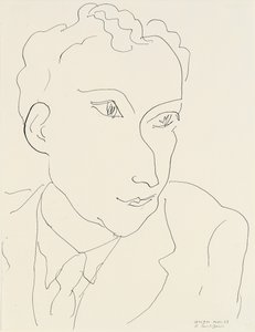 Portret van Louis Aragon door Henri Matisse