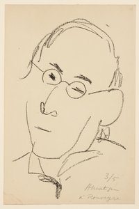 Portret van Paul Léautaud door Henri Matisse