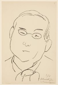 Portret van Paul Léautaud door Henri Matisse