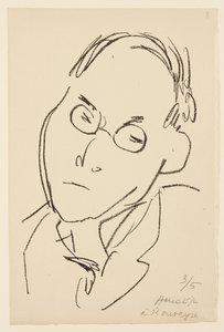 Portret van Paul Léautaud door Henri Matisse