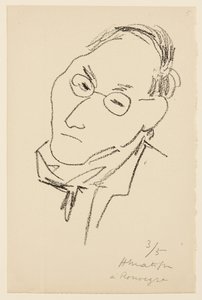Portret van Paul Léautaud door Henri Matisse