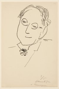 Portret van Paul Léautaud door Henri Matisse