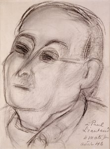 Portret van Paul Leautaud (1872-1956) door Henri Matisse