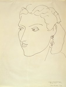 Portret van een vrouw door Henri Matisse