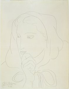 Portret van een vrouw met capuchon door Henri Matisse