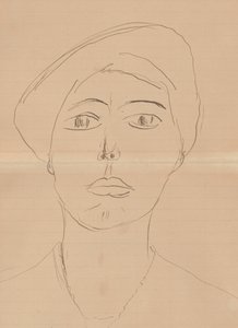 Portret van een vrouw (Olga Meerson) door Henri Matisse