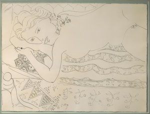 Liggend naakt door Henri Matisse