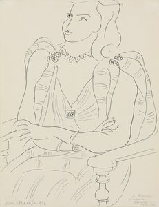 Zittende vrouw door Henri Matisse