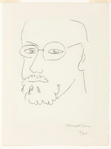 Zelfportret, driekwartaanzicht door Henri Matisse