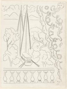 Soupir, plaat vijf uit Poesies de Mallarmé door Henri Matisse