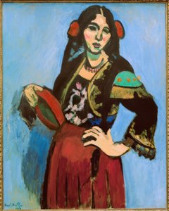 Spaanse vrouw met tamboerijn door Henri Matisse