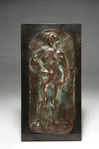 Staand naakt, ontwerp 1908, gegoten 1952 (brons met bruine patina) door Henri Matisse