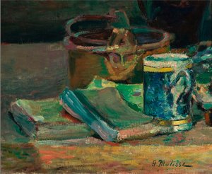 Stilleven met boeken, ca.1895 (olieverf op doek) door Henri Matisse