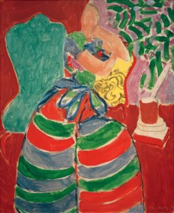 De gestreepte jurk door Henri Matisse