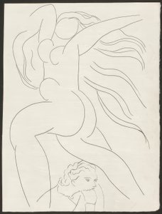 Toast, plaat één uit Poesies de Mallarmé door Henri Matisse