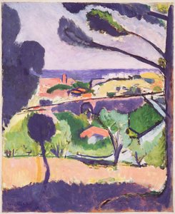 Uitzicht op Collioure en de zee door Henri Matisse