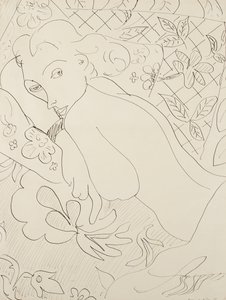 Vrouw liegt door Henri Matisse