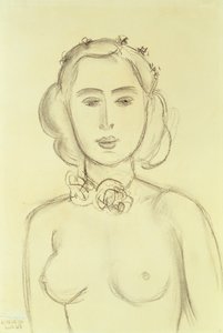Vrouw met blote borsten door Henri Matisse