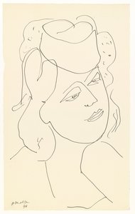 Vrouw met hoed door Henri Matisse