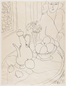 Vrouw met stilleven door Henri Matisse