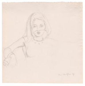 Jonge vrouw met sluier door Henri Matisse