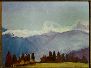 de alpen van savoie 1901 (olieverf op doek)