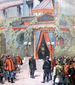 Aankondiging over de gezondheid van tsaar Alexander van Rusland, Livadia Paleis, St. Petersburg, Rusland, 1894