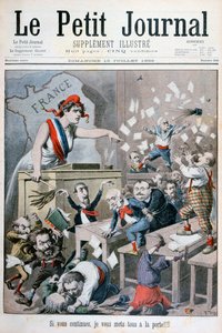 Karikatuur van de Kamer van Afgevaardigden, Parijs, 1898