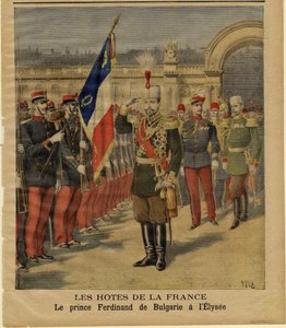 Ferdinand I van Bulgarije in het Élysée Paleis door Henri Meyer