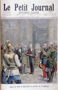 Overhandiging van de collier de Saint André aan de President van de Republiek