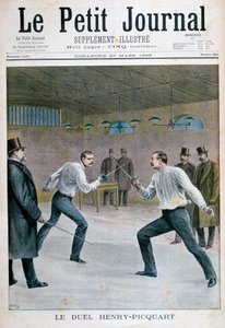 Henry-Picquart duel, 1898 door Henri Meyer