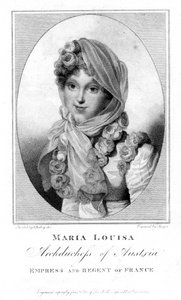Maria Louisa, Aartshertogin van Oostenrijk, 1813 door Henri Meyer