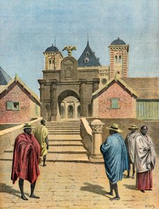 Het paleis van koningin Ranavalona 3 door Henri Meyer