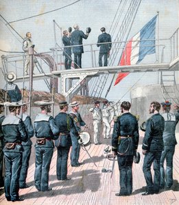 Groet aan de vlag, Franse marine-oefeningen, 1891