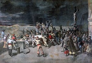 Scène zeven, de redding, uit het toneelstuk Maitre D
