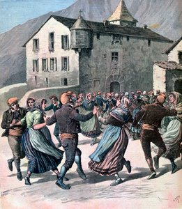 De Farandole, Andorra, 1891 door Henri Meyer