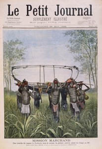 De Marchand-missie reist van de Congo naar de Nijl, uit Le Petit Journal, 28 mei 1899