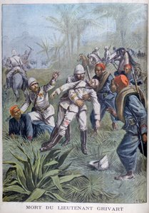 De dood van luitenant Grivart, Niger door Henri Meyer