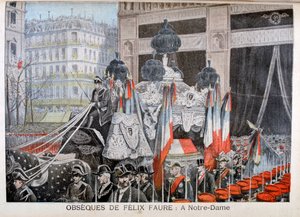 De begrafenis van president Félix Faure, op 23 februari 1899