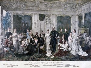 De koninklijke familie van Denemarken, 1891 door Henri Meyer