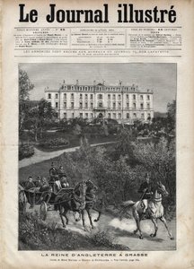 Victoria de koningin van Engeland in Frankrijk in april 1891: Een wandeling in Grasse - Koningin Victoria in Grasse in Frankrijk in april 1891 - Omslag van 