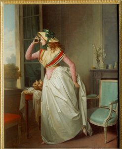 Vrouw in het oog