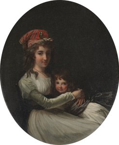 Portret van een Moeder en Dochter, ca. 1794-95 door Henri Pierre Danloux